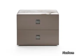 RAFAEL - Bedside table with drawers _ Flexform