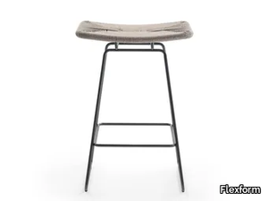 ECHOES OUTDOOR - High garden stool with footrest _ Flexform