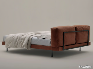 DADÁ - Bed with removable cover with upholstered headboard _ Frauflex