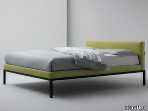 DEGRISE - Bed with removable cover with upholstered headboard _ Frauflex