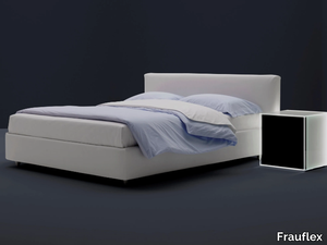 LEA - Double bed with upholstered headboard _ Frauflex