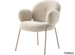 NANA - Upholstered fabric chair with armrests _ Freifrau