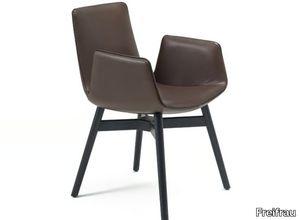 AMELIE ARMCHAIR - Leather chair with armrests _ Freifrau