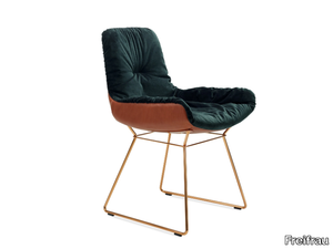 LEYA ARMCHAIR LOW - Sled base fabric chair _ Freifrau