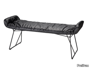 LEYA BENCH W/O BACKREST - Leather bench _ Freifrau