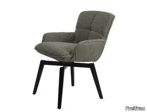 MARLA ARMCHAIR LOW - Upholstered fabric chair with armrests _ Freifrau