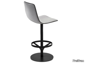 AMELIE COUNTERSTOOL HIGH - Swivel high leather stool with back _ Freifrau