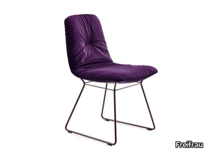 LEYA - Sled base fabric chair _ Freifrau