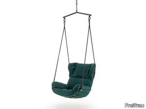 LEYASOL WINGBACK SWING SEAT - 1 Seater fabric garden hanging chair _ Freifrau