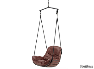 LEYASOL SWING SEAT - 1 Seater leather garden hanging chair _ Freifrau