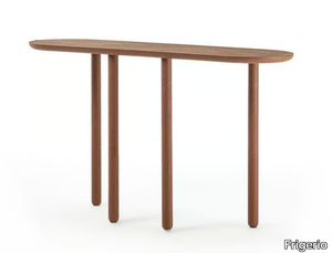 ROLL-O - Oval wooden console table _ Frigerio