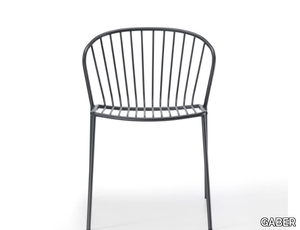 AMITHA - Stackable steel garden chair _ GABER