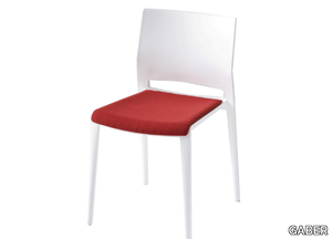 BAKHITA - Stackable chair with integrated cushion _ GABER