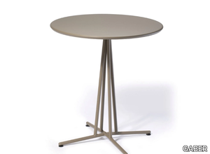 BRISTOL - Round epoxy paint steel table _ GABER