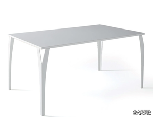 CHARME - Rectangular metal table _ GABER