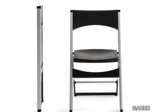 COMPACT - Folding aluminium chair _ GABER