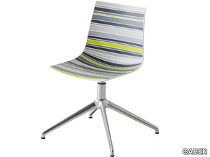 COLORFIVE L - Swivel with 4-spoke base technopolymer chair _ GABER