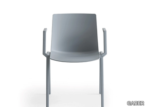 JUBEL IVB - Technopolymer chair with armrests with linking device _ GABER