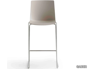 JUBEL ST - High technopolymer stool with back _ GABER