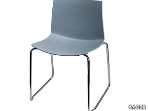 KANVAS 2 ST - Sled base technopolymer chair _ GABER