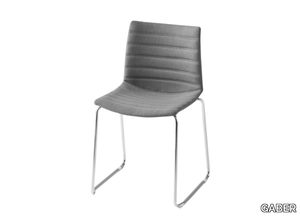 KANVAS ST FULL - Sled base upholstered chair _ GABER