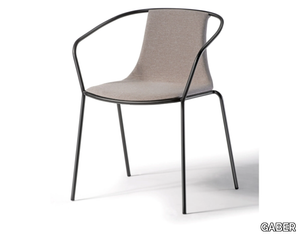 KASIA B UPH - Stackable fabric chair with integrated cushion _ GABER