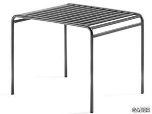 LINK - Low square metal coffee table _ GABER