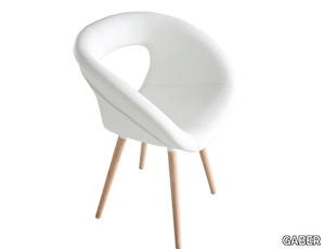 MOEMA 75 BL - Upholstered chair with armrests _ GABER