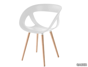 MOEMA BL - Technopolymer chair with armrests _ GABER