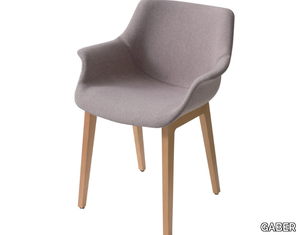 MORE IBL - Upholstered chair with armrests _ GABER