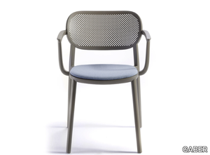 NUTA B - Technopolymer chair with armrests _ GABER