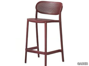 NUTA - High technopolymer stool with footrest _ GABER