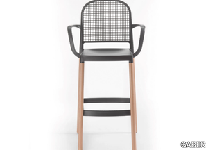 PANAMA B - High technopolymer stool with armrests _ GABER