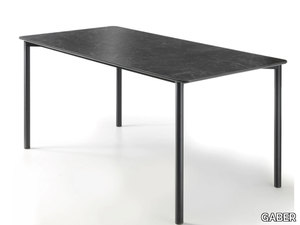 PAREO - Rectangular laminate table _ GABER