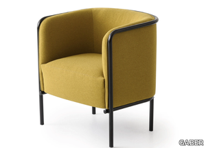 SMALL PLACE - Fabric easy chair with armrests _ GABER