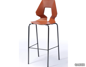 PRODIGE 67/77 - High technopolymer stool with back _ GABER