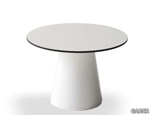 ROLLER - Low round technopolymer coffee table _ GABER