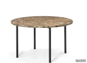 TAG - Round Dark Emperador marble coffee table _ GABER