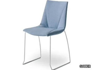 COLORFIVE WRAP S - Sled base upholstered chair _ GABER