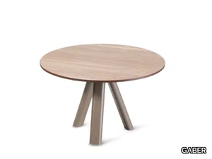 NORMAN 3-POD - Round low laminate coffee table _ GABER