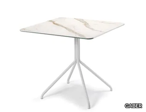 LOL PORCELAIN - Square porcelain stoneware table _ GABER