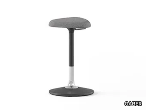 RITMO - Swivel upholstered stool height-adjustable _ GABER