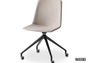 AKAMI IUR - Upholstered chair with castors _ GABER