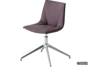 COLORFIVE WRAP L - Swivel upholstered with 4-spoke base chair _ GABER