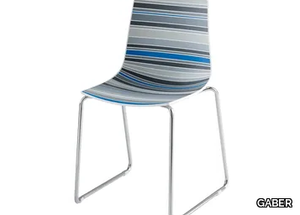 COLORFIVE ST - Stackable sled base technopolymer chair _ GABER