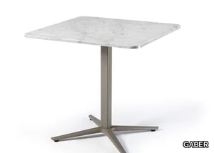 HUG MARBLE - Porcelain stoneware table with 4-star base _ GABER