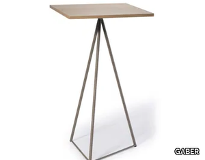 GLITTER HIGH - Square laminate high table _ GABER