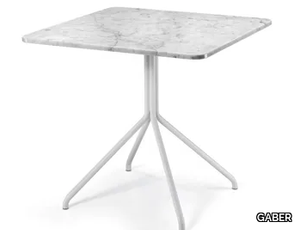 LOL MARBLE - Square Calacatta marble table _ GABER