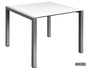 SPACE - Square aluminium table _ GABER