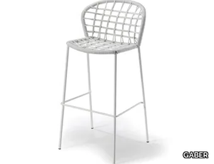 SANELA - High rope stool with footrest _ GABER